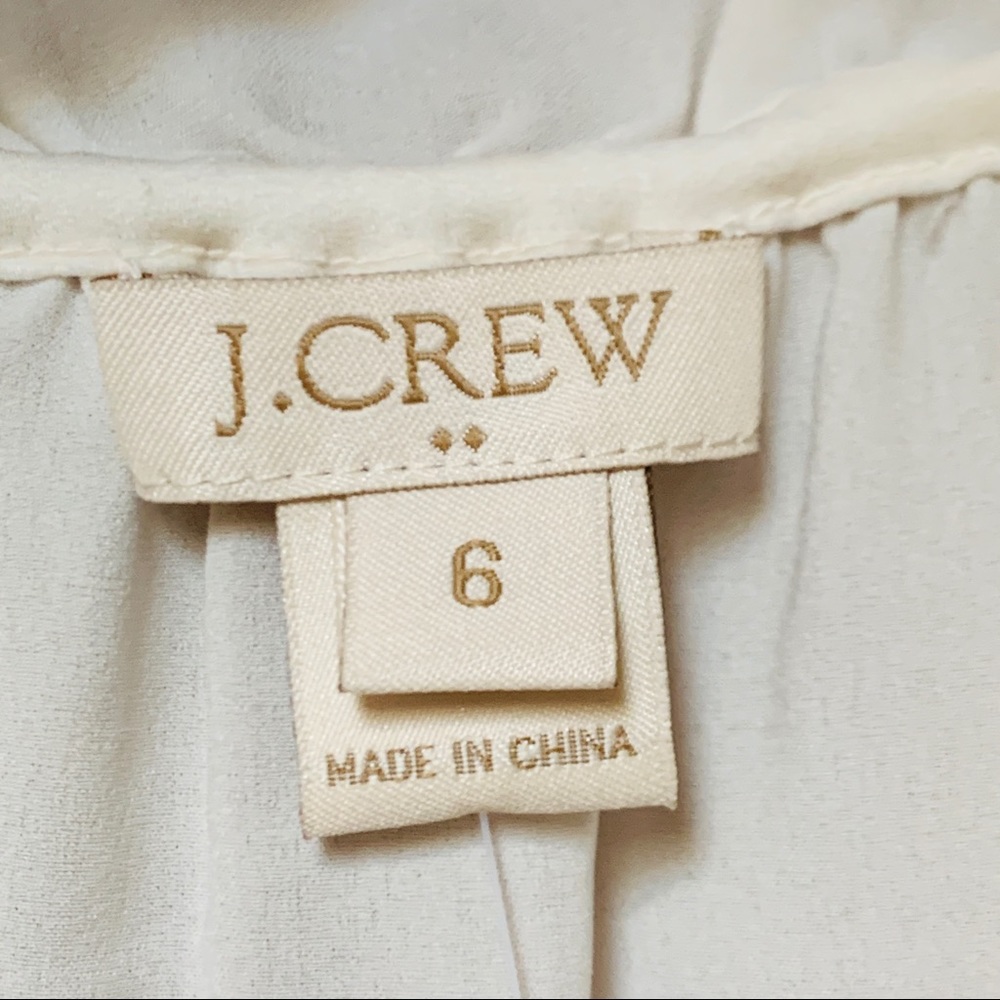 🆕 J.CREW white ruffle V-neck blouse NWT - Picture 3 of 13